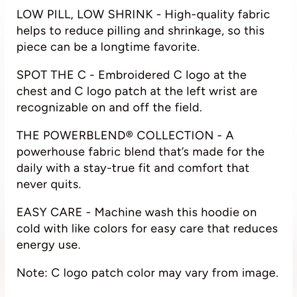 *TURQUOISE* NWT, Champion, Men’s, Powerblend Hoodie, C Logo - Picture 6 of 10